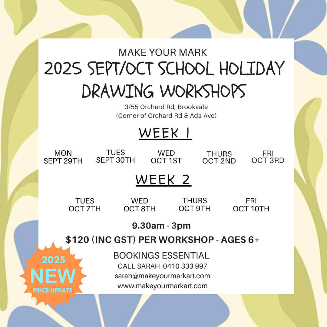 Unknown Make Your Mark Art July 2024 School Holiday Program