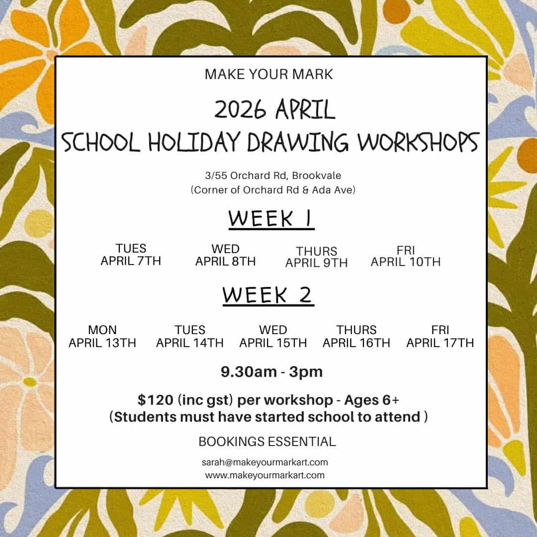 Make Your Mark Art July 2024 School Holiday Program