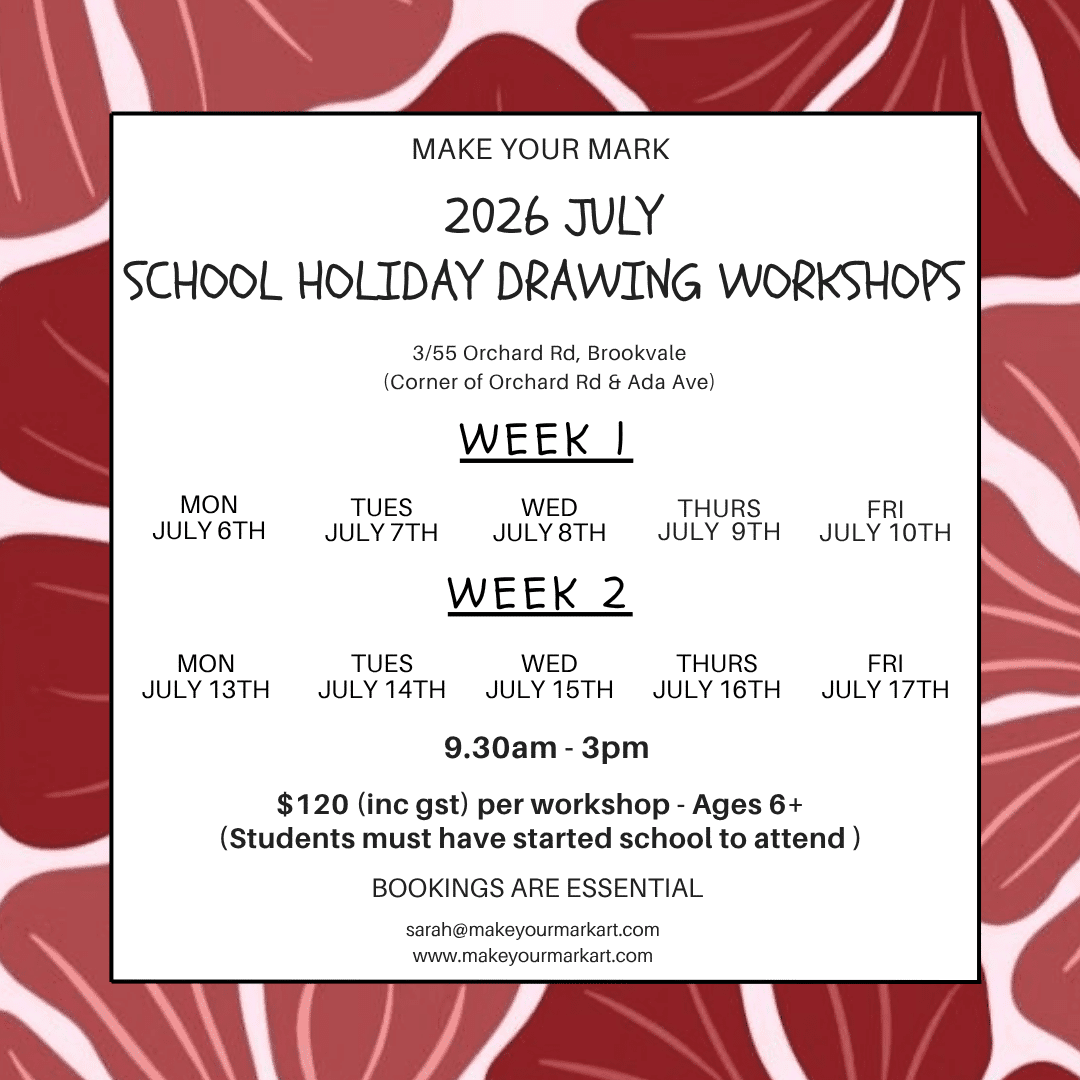 Make Your Mark Art July 2024 School Holiday Program